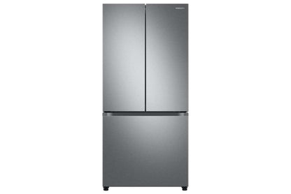 BLP00578 - Samsung - 33in. 25 cu. ft. Standard Depth 3-Door French Door Smart Refrigerator in Stainless Steel w/Beverage Center - RF25C5551SRAA