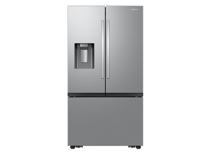 BLP00805 - Samsung 31 cu. ft. Mega Capacity Standard Depth 3-Door French Door Refrigerator in Stainless Steel RF32CG5400SRA
