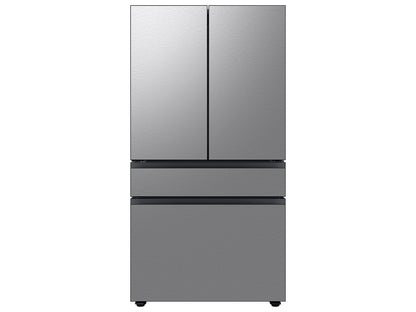 BLP00728 - Samsung Bespoke 36 in. 23 cu. ft. Counter Depth 4-Door French Door Refrigerator in Stainless Steel with Beverage Center - RF70F23DERAA