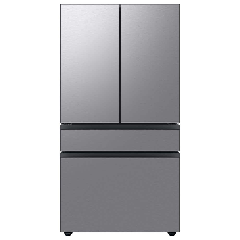 BLP00803 - Samsung Bespoke 29 cu. ft. Standard Depth 4-Door French Door Smart Refrigerator in Stainless Steel with Beverage Center RF29BB8600QLA