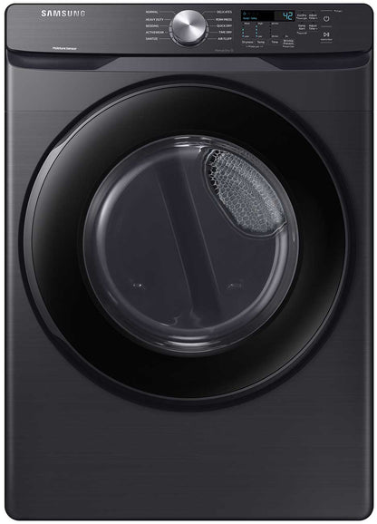 BLP01018 - Samsung 7.5 cu. ft. Vented Stackable Gas Dryer in Brushed Black with Sensor Dry - DVG45T6000VA3