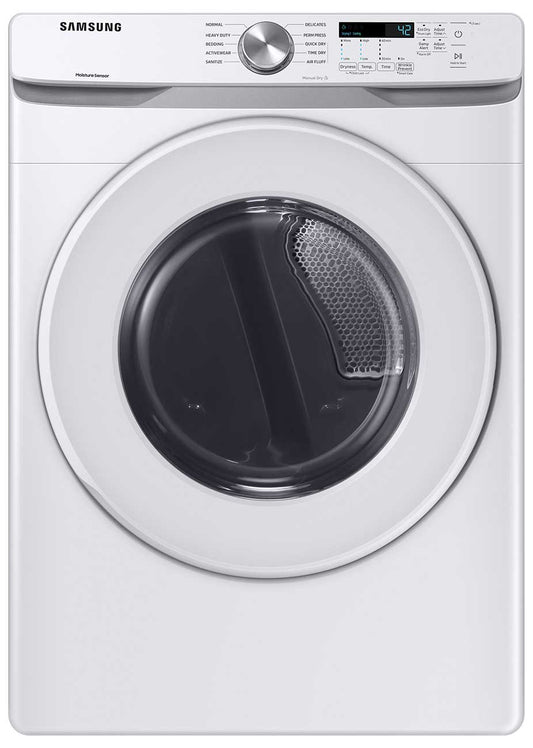 BLP01021 - Samsung 7.5 cu. ft. Vented Stackable Gas Dryer in White with Sensor Dry - DVG45T6000WA3