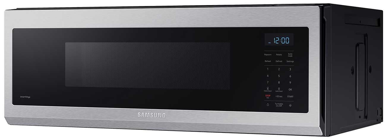 BLP00711 - SAMSUNG 1.1 cu. ft. 1100 W Fingerprint Resistant Stainless Steel Smart SLIM Over-the-Range Microwave - ME11A7510DSAA