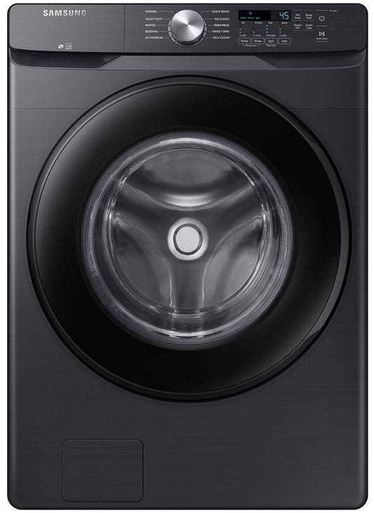 BLP01085 - Samsung 4.5 cu. ft. High-Efficiency Front Load Washer in Brushed Black with Self-Clean+ - WF45T6000AVA5
