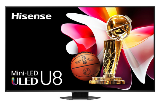 65U8G-RW Hisense 65" Class U8 Series Mini-LED ULED 4K Google TV