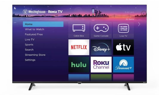 WR58UT4212-R, Westinghouse 58 4k Uhd Led Roku Smart Tv
