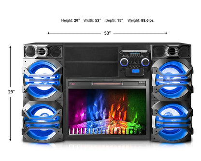 Technical Pro Xfire Fireplace Entertainment Center