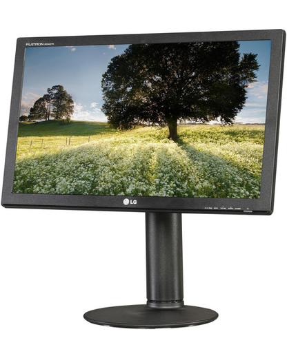 LG W2442PA-BF Black 24" HDMI Widescreen LCD Monitor 300 cd/m2 10000:1 Built-in Speakers