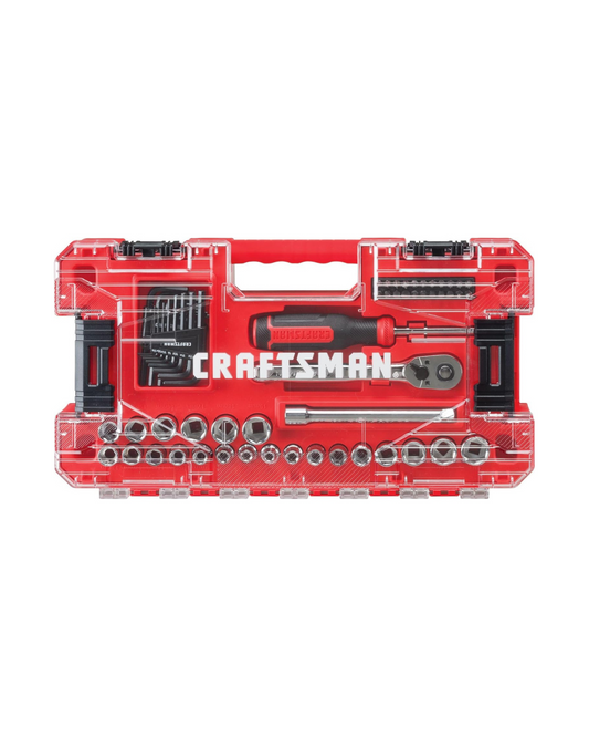 AC250057 CRAFTSMAN Drive Socket Set for Mechanics, 63-Piece