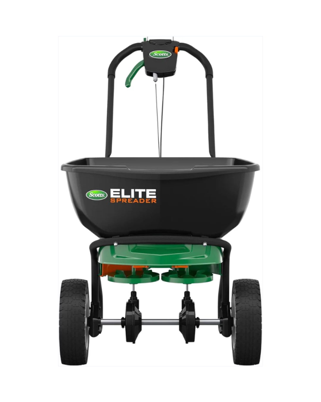 AC250128 Scotts Elite Spreader for Grass Seed, Fertilizer, Salt, Ice Melt, Durable Push Spreader Holds up to 20,000 sq.ft. Product