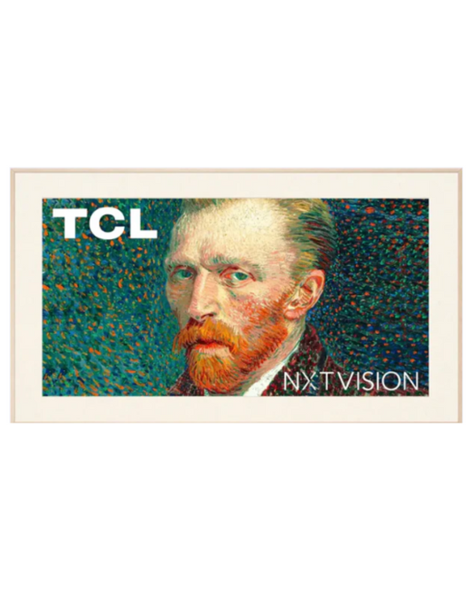 TCL - 55" Class A300W NXTVISION Series 4K QLED Lifestyle TV with Ultra Matte Screen and Flush Wall Mount  55A300W-C