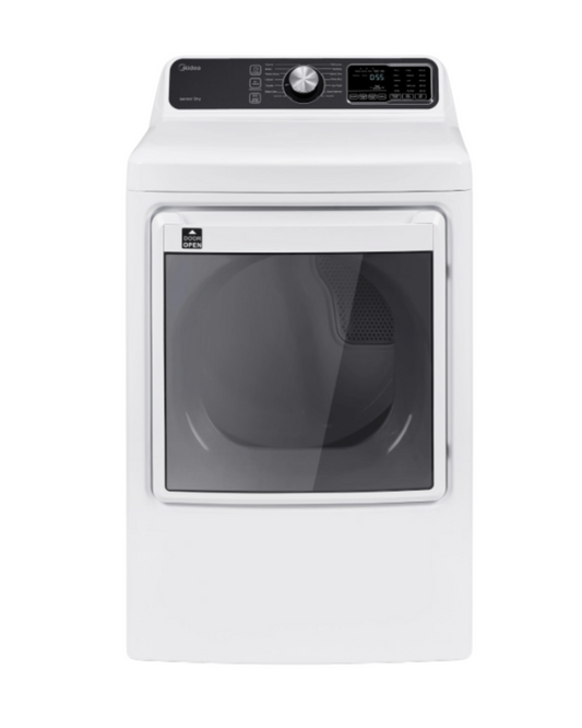 Midea 7.5-Cu. Feet Vented Gas Dryer (White )