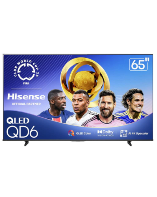 Hisense 65" Class QD6 Series (65QD6QF, 2025 Model) QLED 4K UHD Smart Fire TV, Voice Remote with Alexa, Dolby Vision, Dolby Atmos, Motion Rate 120, HDR 10+, Game Mode Plus 65QD6QF-R