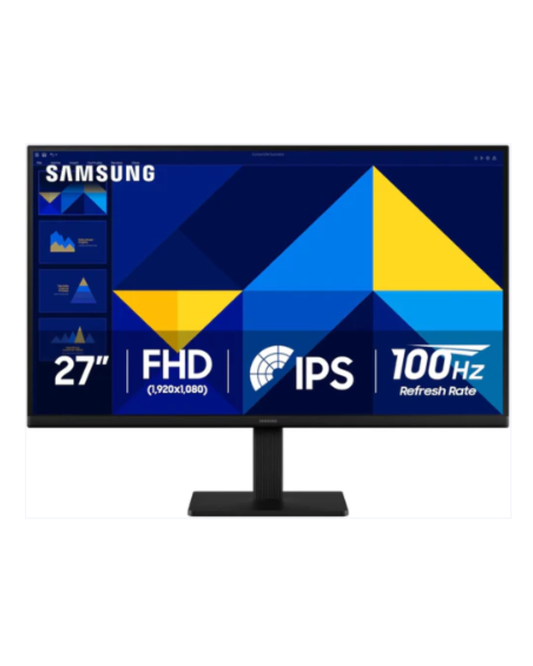 SAMSUNG 27" (S30GD) Essential Monitor with IPS Panel and Tilt Only Stand, 100Hz Refresh Rate, Ergonomic Design, Advanced Eye Care, Game Mode LS27D300GA-R