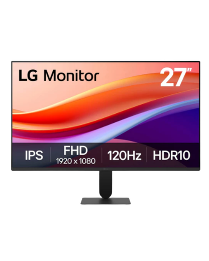 LG 27U411A-B 27-inch Full HD (1920 x 1080) IPS Computer Monitor, 120Hz, HDR10, Reader Mode, Flicker Safe, HDMI, Slim Stand Base, Black 27U411A-B-R