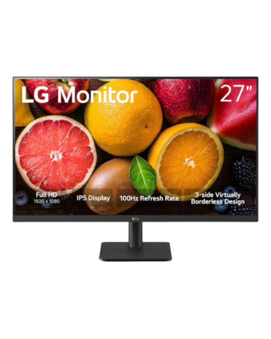 LG 27MS500-B 27 inch IPS Computer Monitor FHD (1920x1080) 100Hz 5ms Reader Mode Borderless Design OnScreen Control Black Stabilizer DAS Crosshair HDMI Black 27MS500-B-R