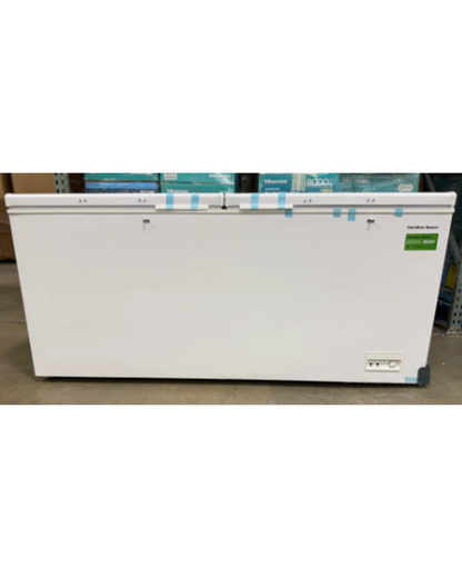 AC250820 Hamilton Beach 79 in. Wide 25 cu.ft. Freezer Manual Defrost Dual Door Chest Freezer in White