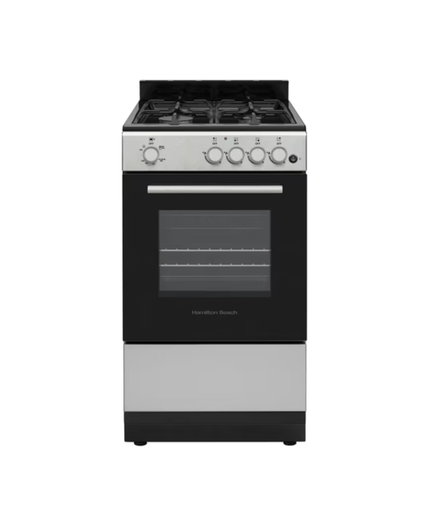 AC260006 Hamilton Beach 20 In. Gas Range Oven with Shallow Tray in Stainless Steel - Dented