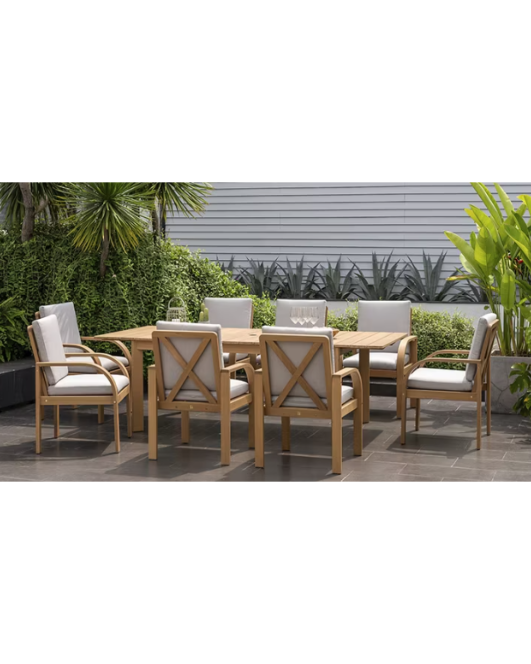 BJF250274 AMAZONIA BROOKE 9 PIECE DINING SET