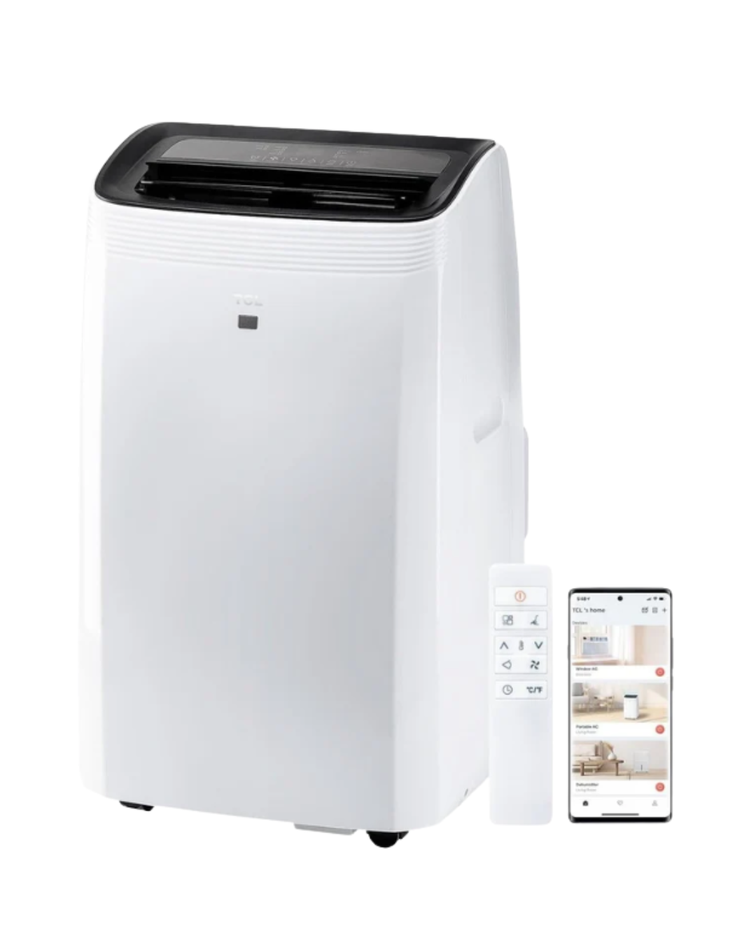 AZ0000000002522 TCL H10P36W 10,000 SACC BTU (ASHRAE 14,000 BTU) Smart Portable Air Conditioner, Fan & Dehumidifier, 450 Sq. Ft, 3-Speeds, Remote Control H10P36W AS IS NO WARRANTY