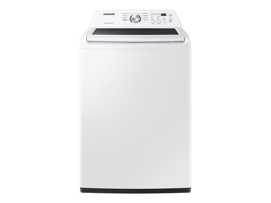 BLP00731 - Samsung 4.4 cu. ft. High-Efficiency Top Load Washer in White with Agitator and Vibration Reduction - WA44A3205AWA4