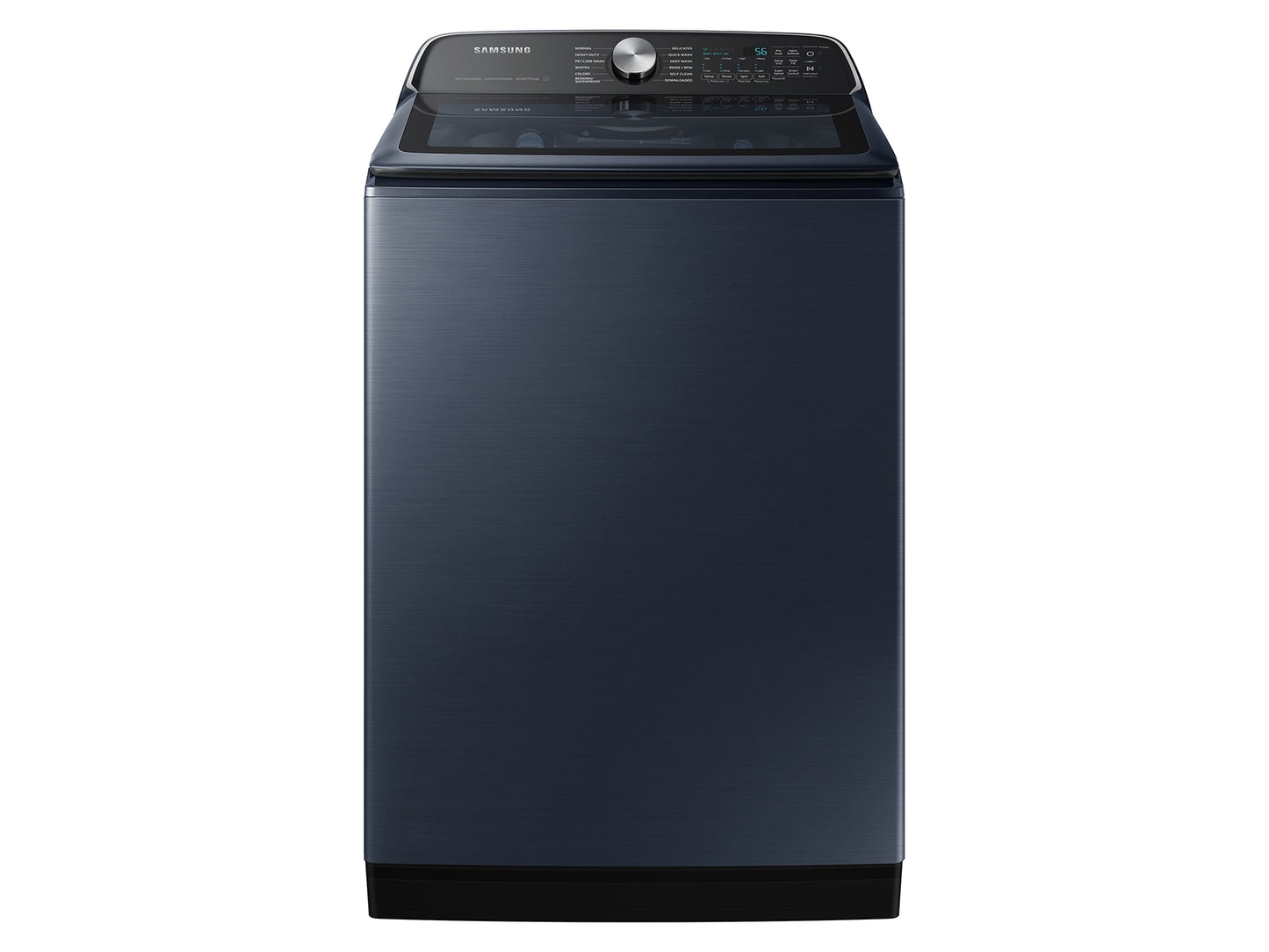 BLP00864 - Samsung 5.4 cu. ft. Smart Top Load Washer in Brushed Navy Blue with Impeller, Super Speed Wash and Pet Care Solution - WA54CG7150ADA