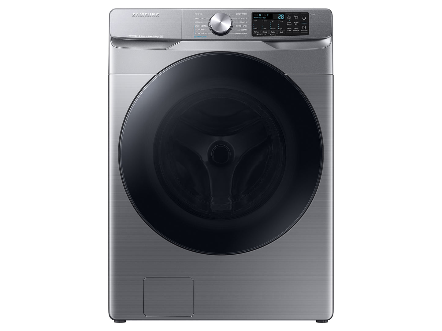 BLP00770 - Samsung 4.5 cu. ft. Smart High-Efficiency Front Load Washer in Platinum with Super Speed - WF45B6300APUS