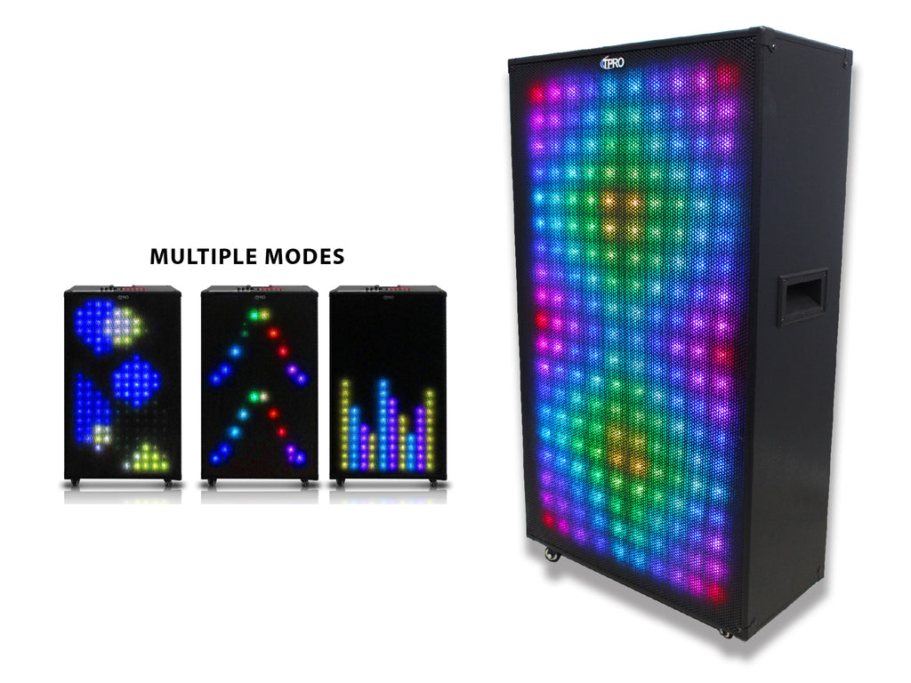 Technical Pro 6 x 10" Bluetooth Speaker with Dynamic LED Wall XSHOW-C