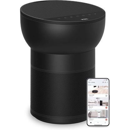 TCL Breeva A2 Wi-Fi Smart Air Purifier and Humidifier, Up to 882 Sq Ft, 4-Stage True HEPA (H13), Removes 99.97% of Dust/Bacteria/Odors & More, App & Voice Control, Auto Shield, Quiet, Black  A215B