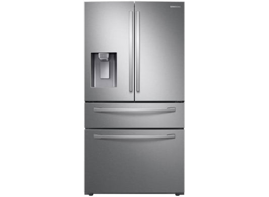 BLP00755 - Samsung - 28 Cu. Ft. 4-Door French Door Smart Refrigerator with FlexZone Drawer - RF28R7201SRAA