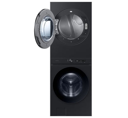 BLP01089 - Samsung Bespoke 4.6 cu. ft. Large Capacity Single Unit AI Laundry Hub Washer with 7.6 cu. ft.  Gas Dryer - WH46DBH500GVA