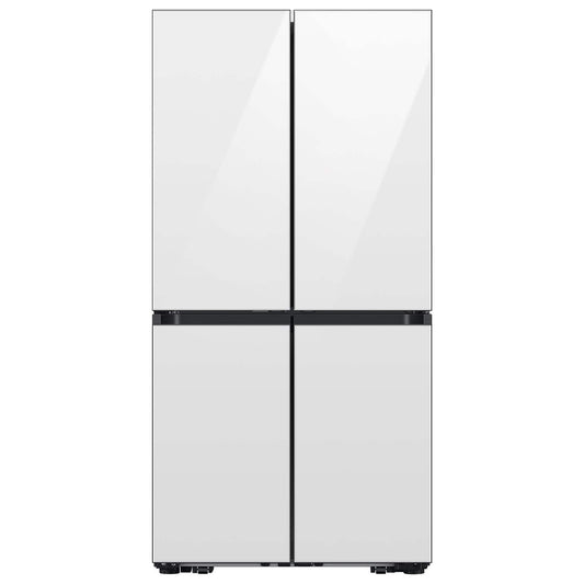 BLP00594 - Samsung - 36 in. 22 cu. ft. Counter Depth 4-Door French Door Refrigerator in White with Zero Clearance Fit and Sphere Ice - RM80F22WEWAA - Brand New