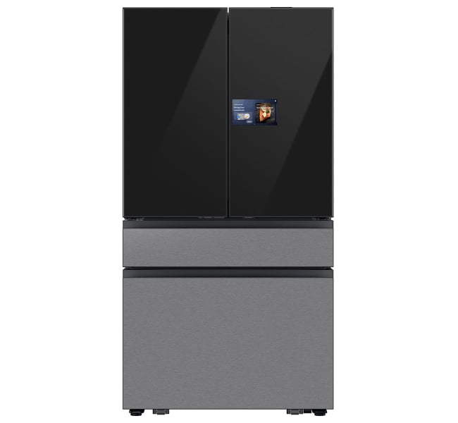 BLP00975 - Samsung Bespoke 29 cu. ft. Standard Depth 4-Door French Door Refrigerator - RF90F29BECRAA