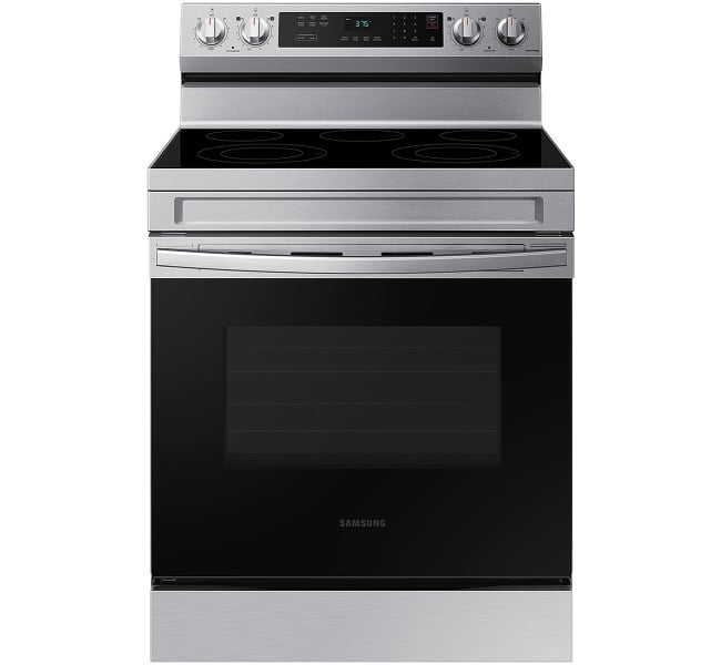 BLP00991 - Samsung 30 in. 5-Burner Element Smart Freestanding Electric Range in Stainless Steel - NE63A6311SSAA