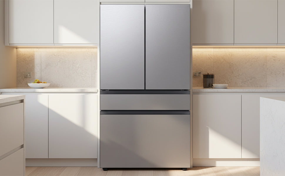 BLP00883 - Samsung Bespoke 36 in. 23 cu. ft. Counter Depth 4-Door French Door Smart Refrigerator - RF23BB8600QLA