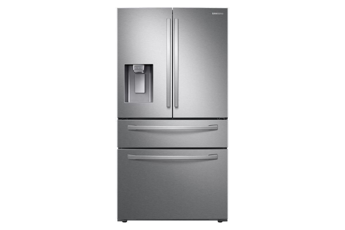 BLP01031 - Samsung - 28 Cu. Ft. 4-Door French Door Smart Refrigerator with FlexZone Drawer - RF28R7201SRAA