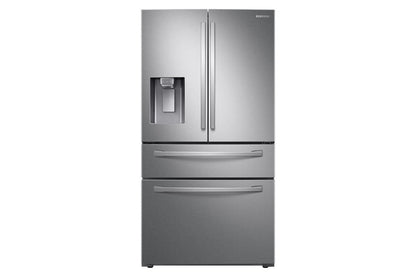 BLP01031 - Samsung - 28 Cu. Ft. 4-Door French Door Smart Refrigerator with FlexZone Drawer - RF28R7201SRAA