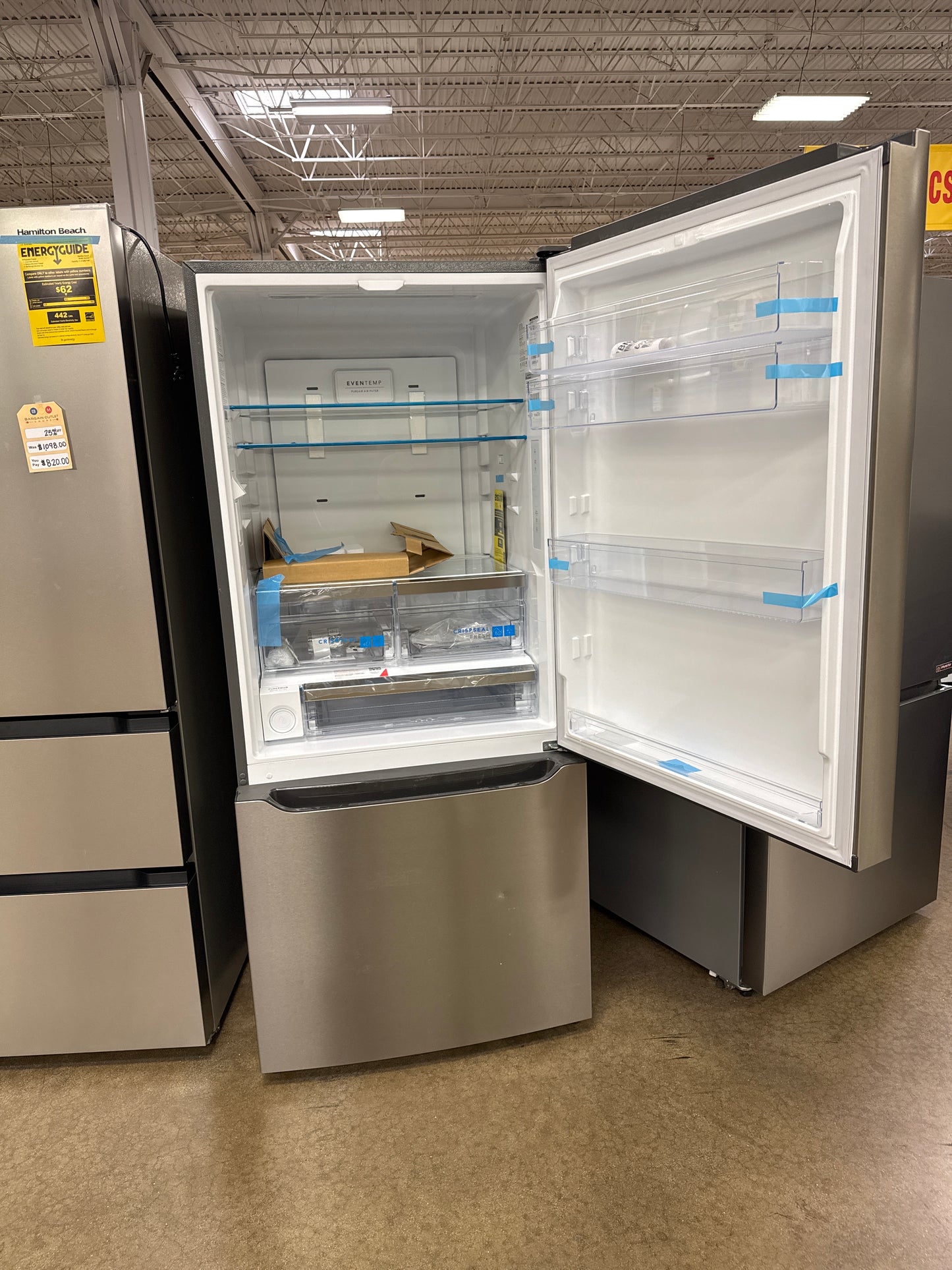 Frigidaire - Gallery 28.8 Cu. Ft. Standard-Depth French Door Refrigerator - Stainless Steel - GRBN2012AF- SN 1K41977271