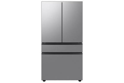 BLP00972 - Samsung Bespoke 29 cu. ft. Standard Depth 4-Door French Door Refrigerator in Stainless Steel with Beverage Center - RF70F29MERAA