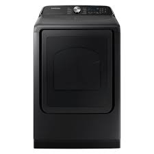 BLP00910 - Samsung 7.4 cu. ft. Vented Smart Gas Dryer with Steam Sanitize Plus in Brushed Black - DVG55CG7100VA