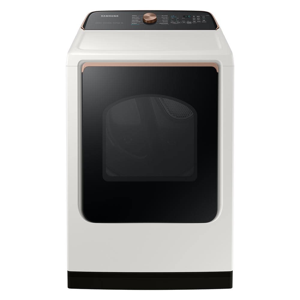 BLP00781 - Samsung 7.4 cu. ft. Vented Smart Gas Dryer in Ivory with Steam Sanitize+ - DVG55CG7500EA