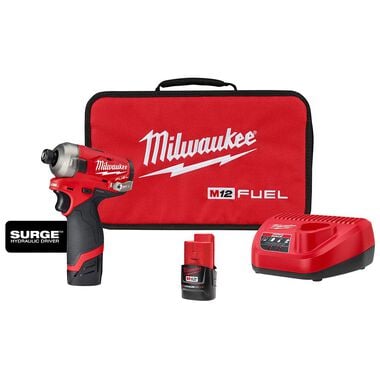 AC250070 M12™ FUEL™ SURGE™ 1/4 in. Hex Hydraulic Driver 2 Battery Kit