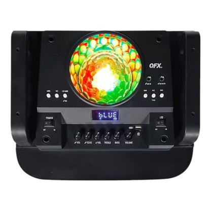 QFX PBX-1260 Dual 12" Party Speaker With Rechargeable Battery and LED Lights PBX-1260-R