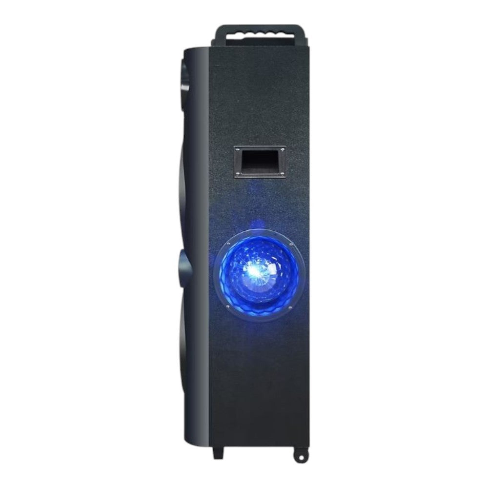 QFX PBX-1260 Dual 12" Party Speaker With Rechargeable Battery and LED Lights PBX-1260-R