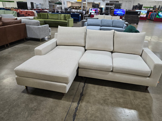 IDF240340 - Sloan - Sectional  Fabric  White