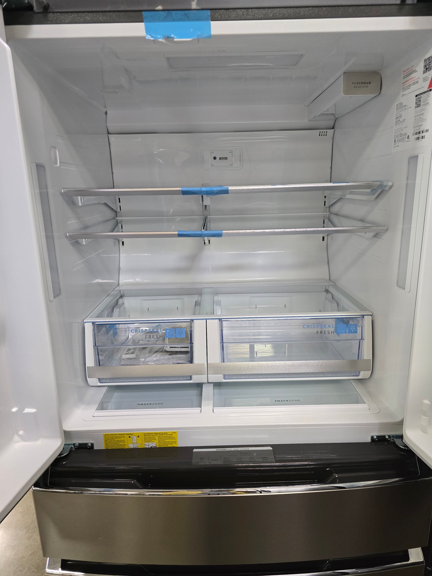 Frigidaire - Gallery 27.2 Cu. Ft. 4-Door French Door Refrigerator - Stainless Steel - GRMN2872AF- SN 1K42077399