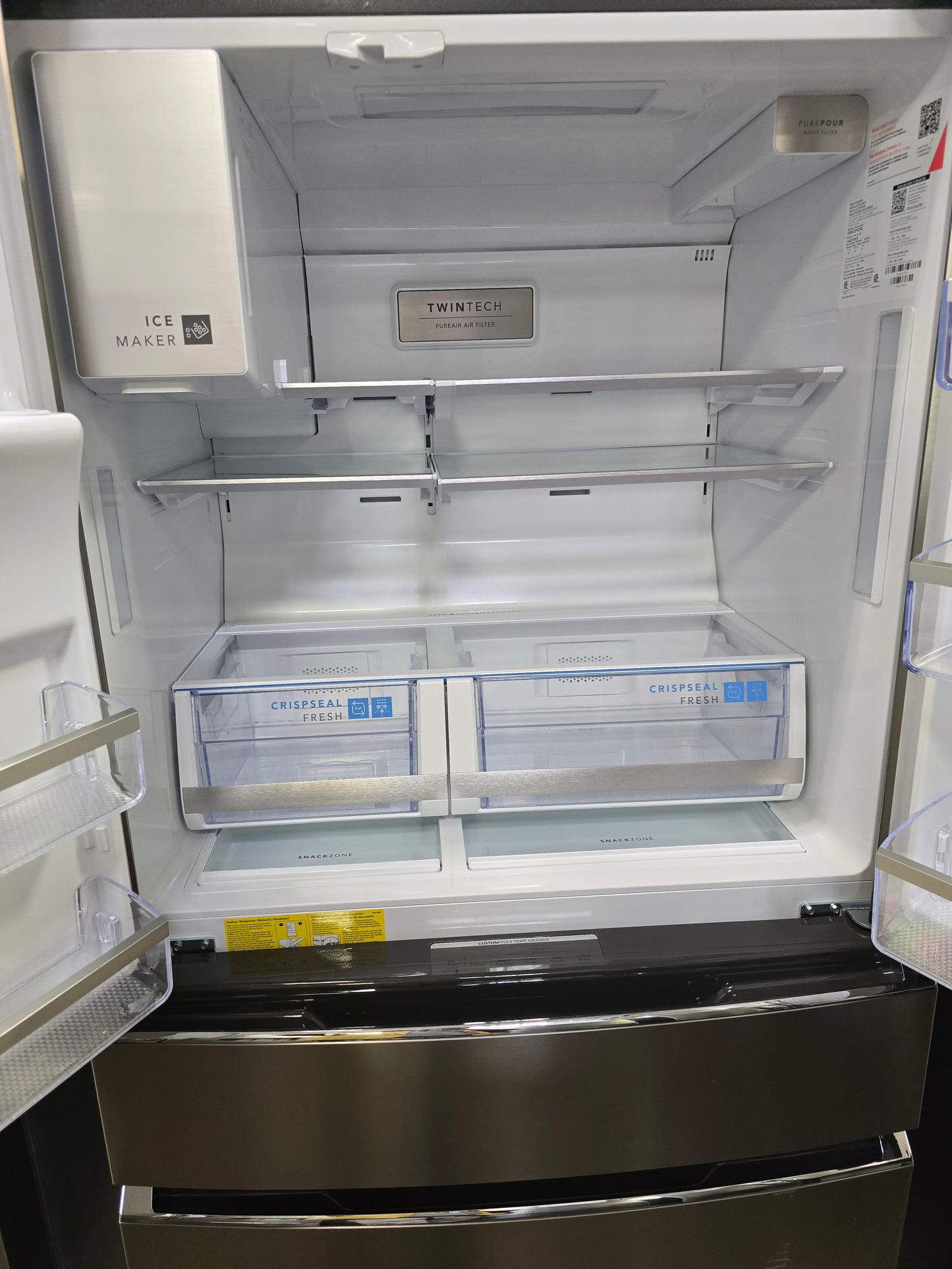 Frigidaire Gallery - 21.5 Cu. Ft. Counter-Depth 4-Door French Door Refrigerator - Stainless Steel  - GRMC2273CF- SN 1K42370578