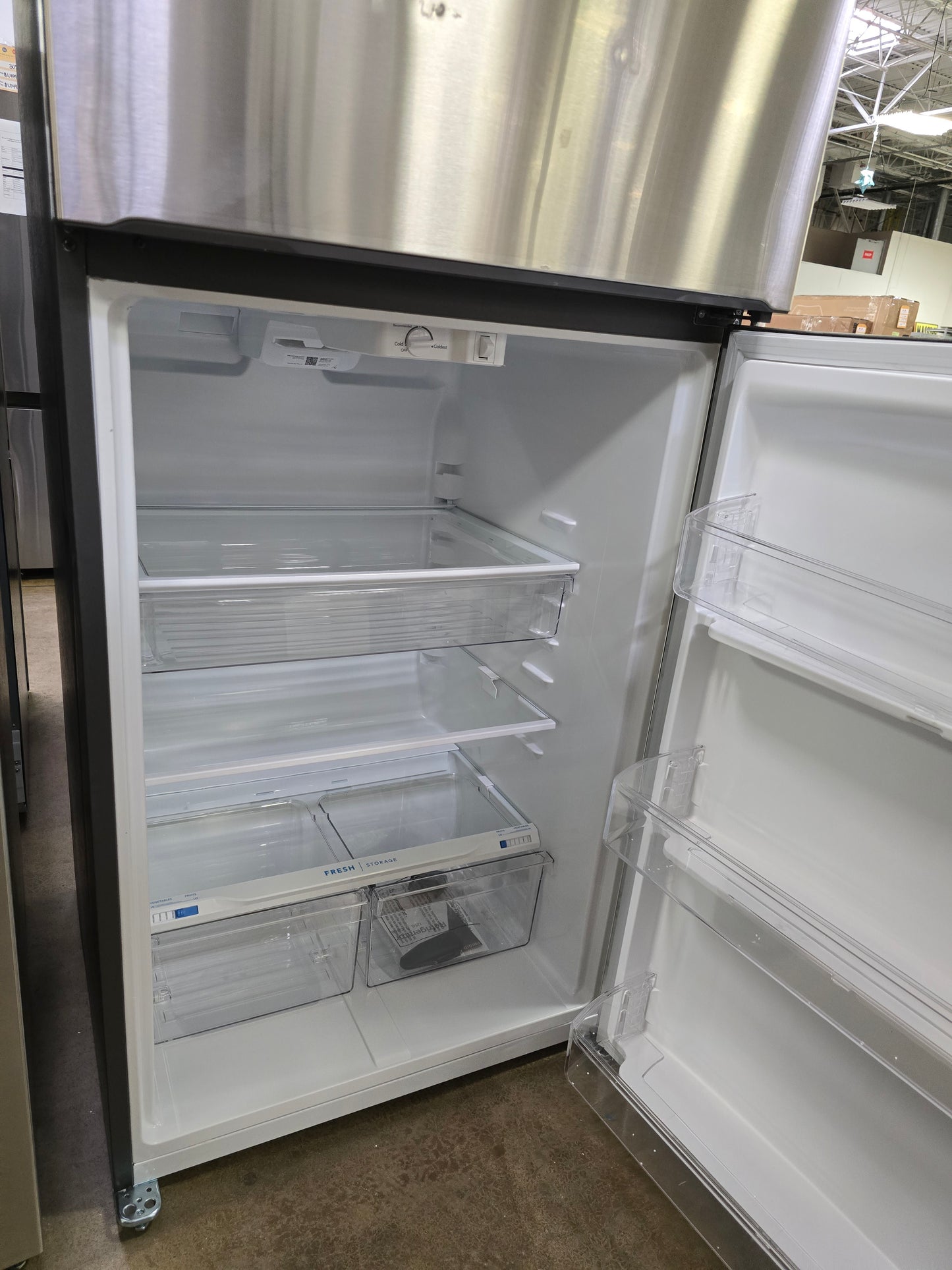 Frigidaire - 20.0 Cu. Ft. Top Freezer Refrigerator - Stainless Steel  - FFTR2045VS- SN BA44215277