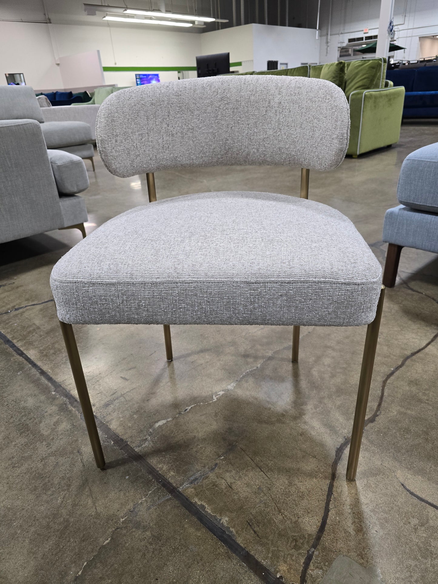 IDF240341 - Hollis - Dining Chair  Fabric  Grey