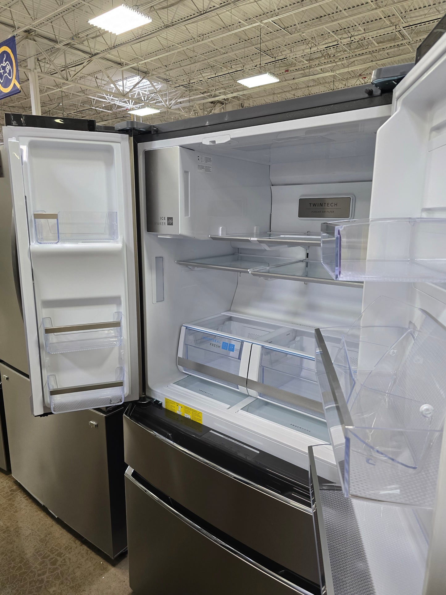 Frigidaire Gallery - 21.5 Cu. Ft. Counter-Depth 4-Door French Door Refrigerator - Stainless Steel  - GRMC2273CF- SN 1K42370578